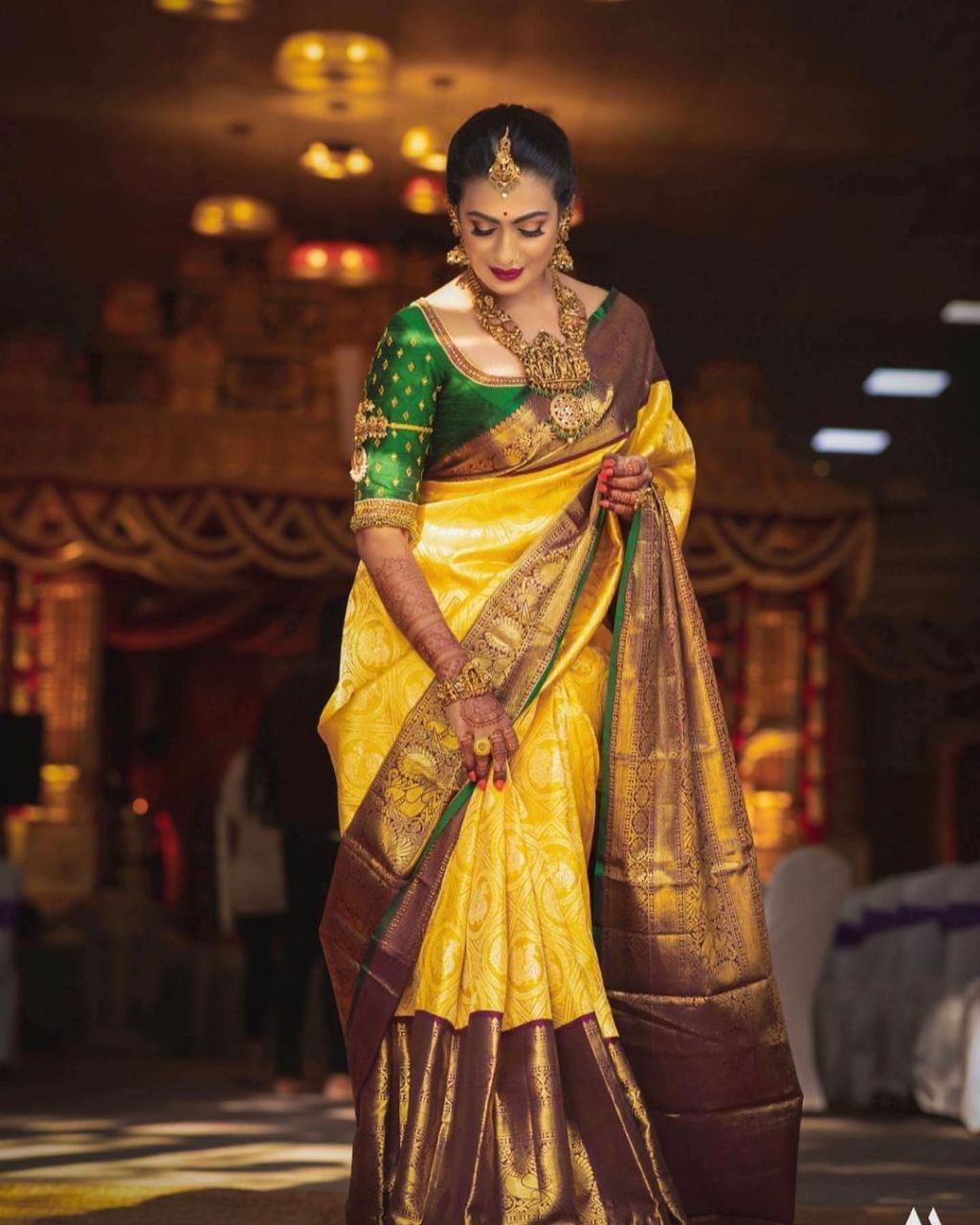 Admirable Yellow Soft Silk Saree With Comforting Blouse Piece