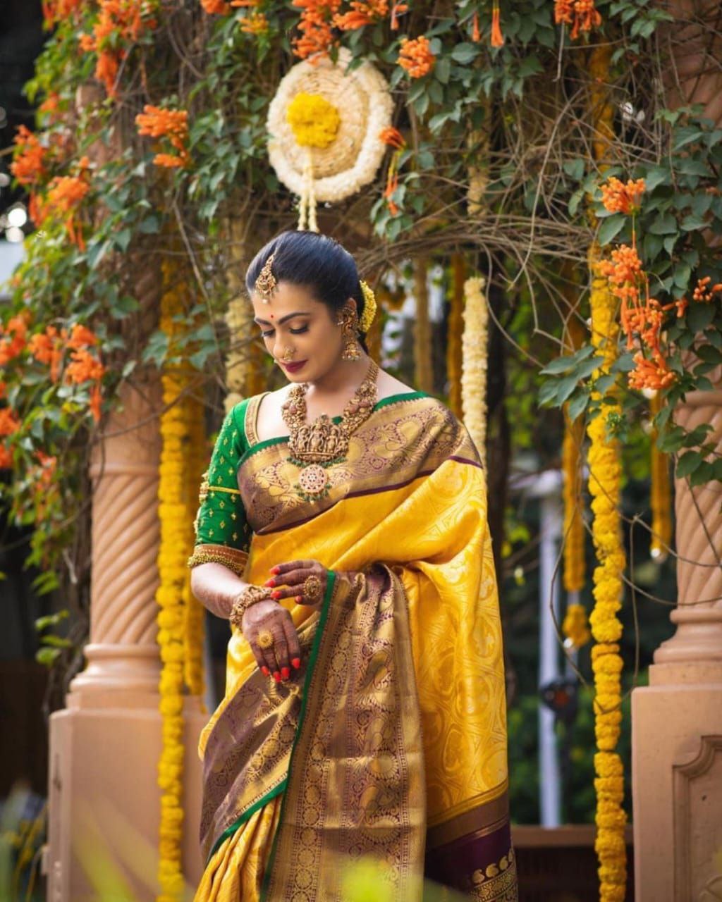 Admirable Yellow Soft Silk Saree With Comforting Blouse Piece