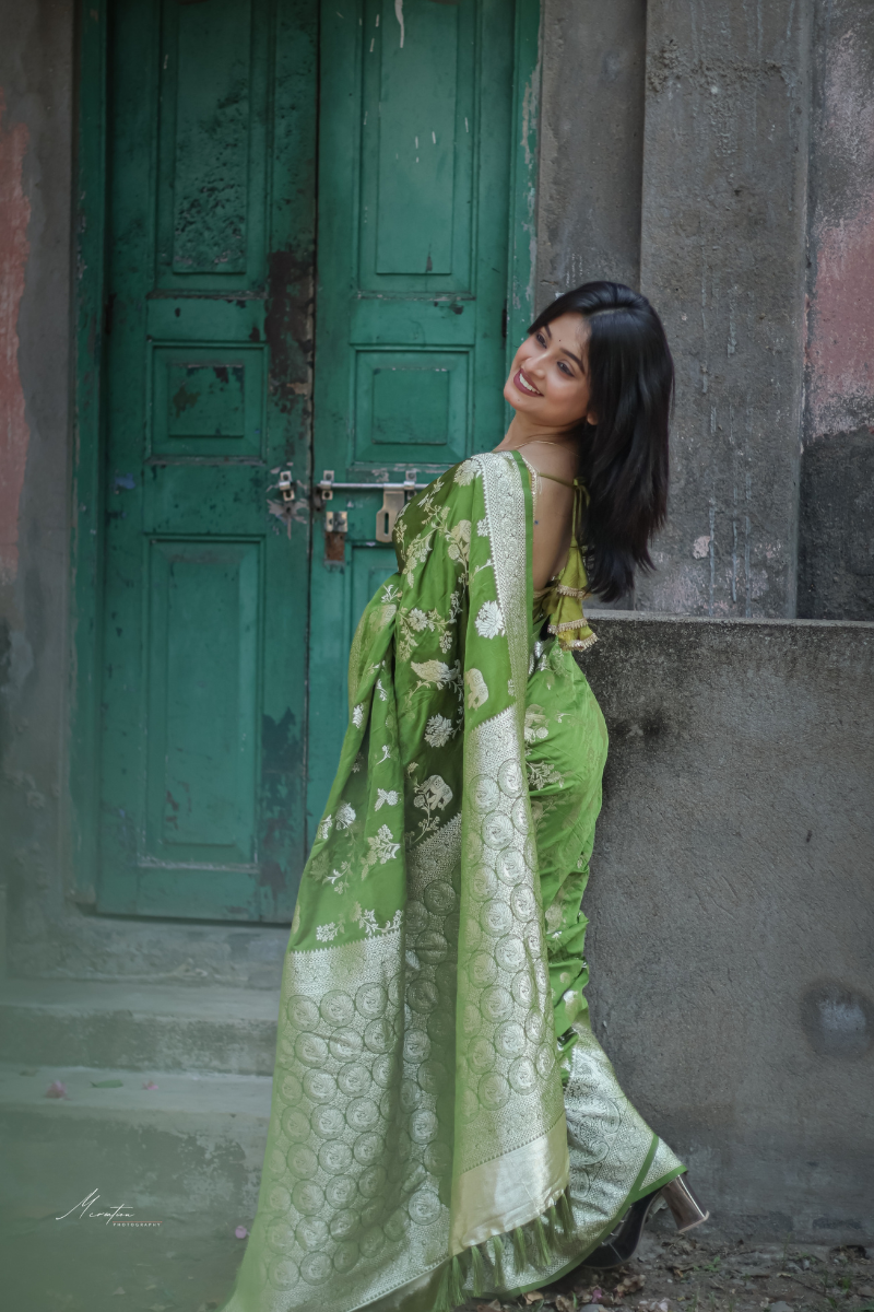 Graceful Dolla Silk Cotton Saree with Exquisite Floral & Minakari Designs