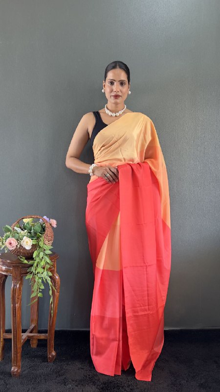 Digitally printed multicolored natural silk saree