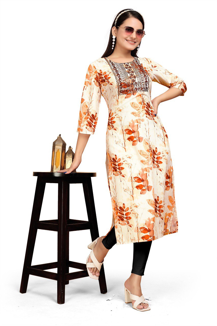 Most Beautiful White Kurti With Pant