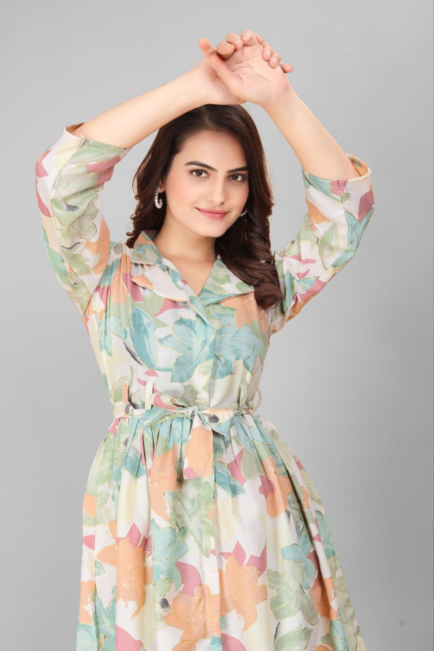 Most Beautiful Multi Color Printed Top And Plazzo Co Ord Set